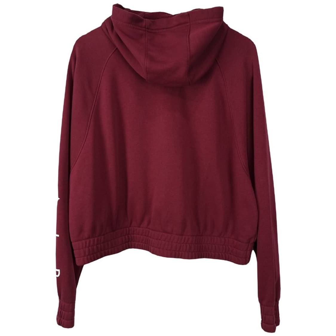 [나이키] 로고 프린팅 오버핏 크롭 후드 집업 버건디 M19750 상품이미지3