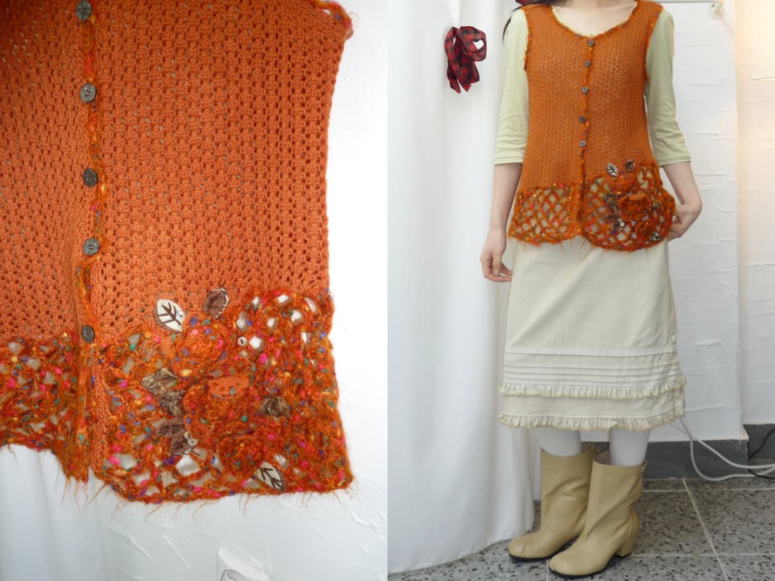 crochet tangerine knit vest 상품이미지1