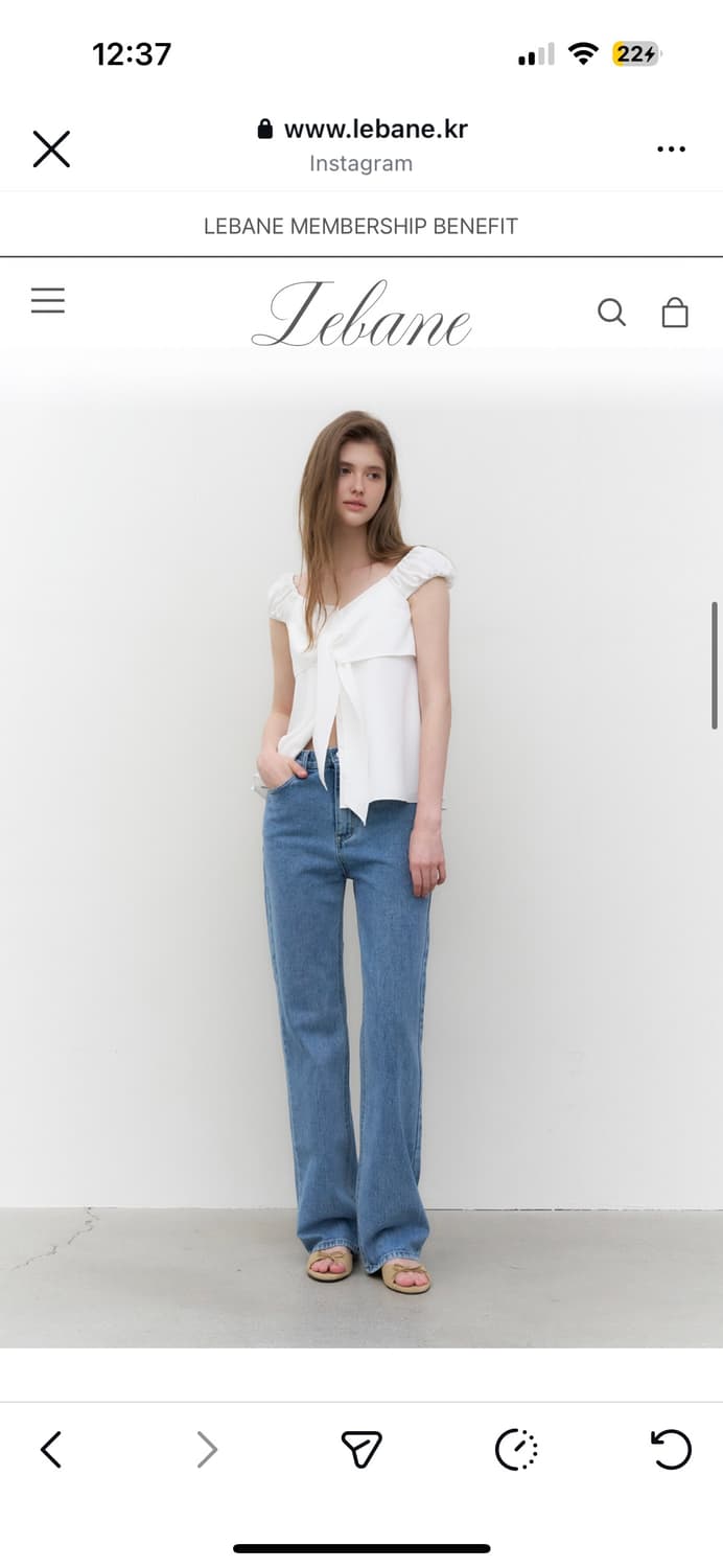 르배인 노브 스트레이트 데님 S 상품이미지1