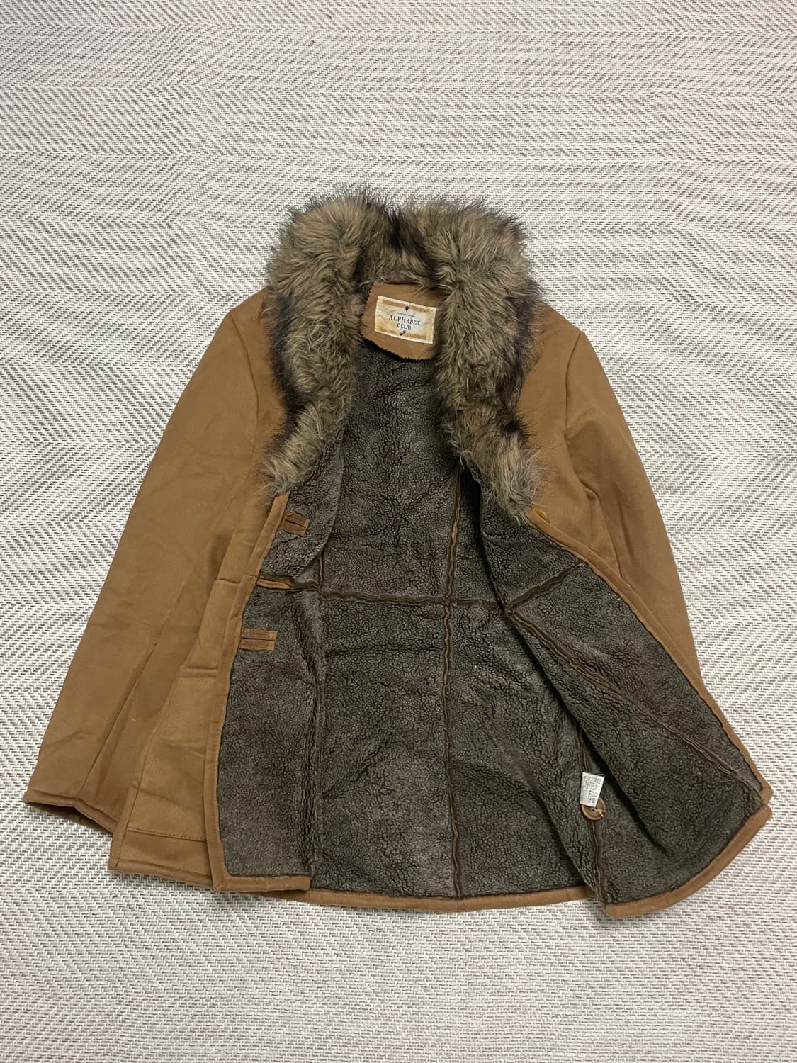 ALPHABET CLUB 퍼 카라 시어링 자켓 J03291 상품이미지5