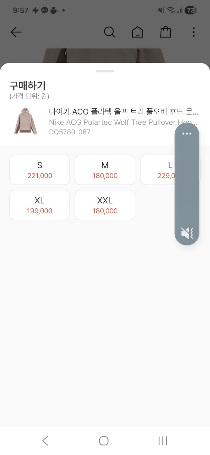 나이키 ACG 폴라텍 플리스 셋업 울프트리 아이언스톤 상품이미지7