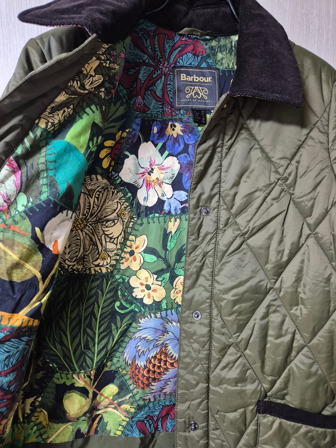 (정품) 바버 x 하우스 오프 해니크 혹스턴 퀄팅자켓 퀄팅코트 패딩 38 상품이미지7