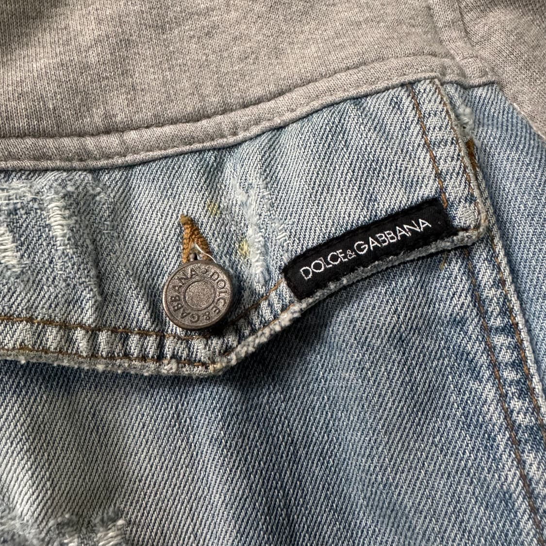 [XL] D&G 돌체앤가바나 데님 스웻 집업 자켓 상품이미지7