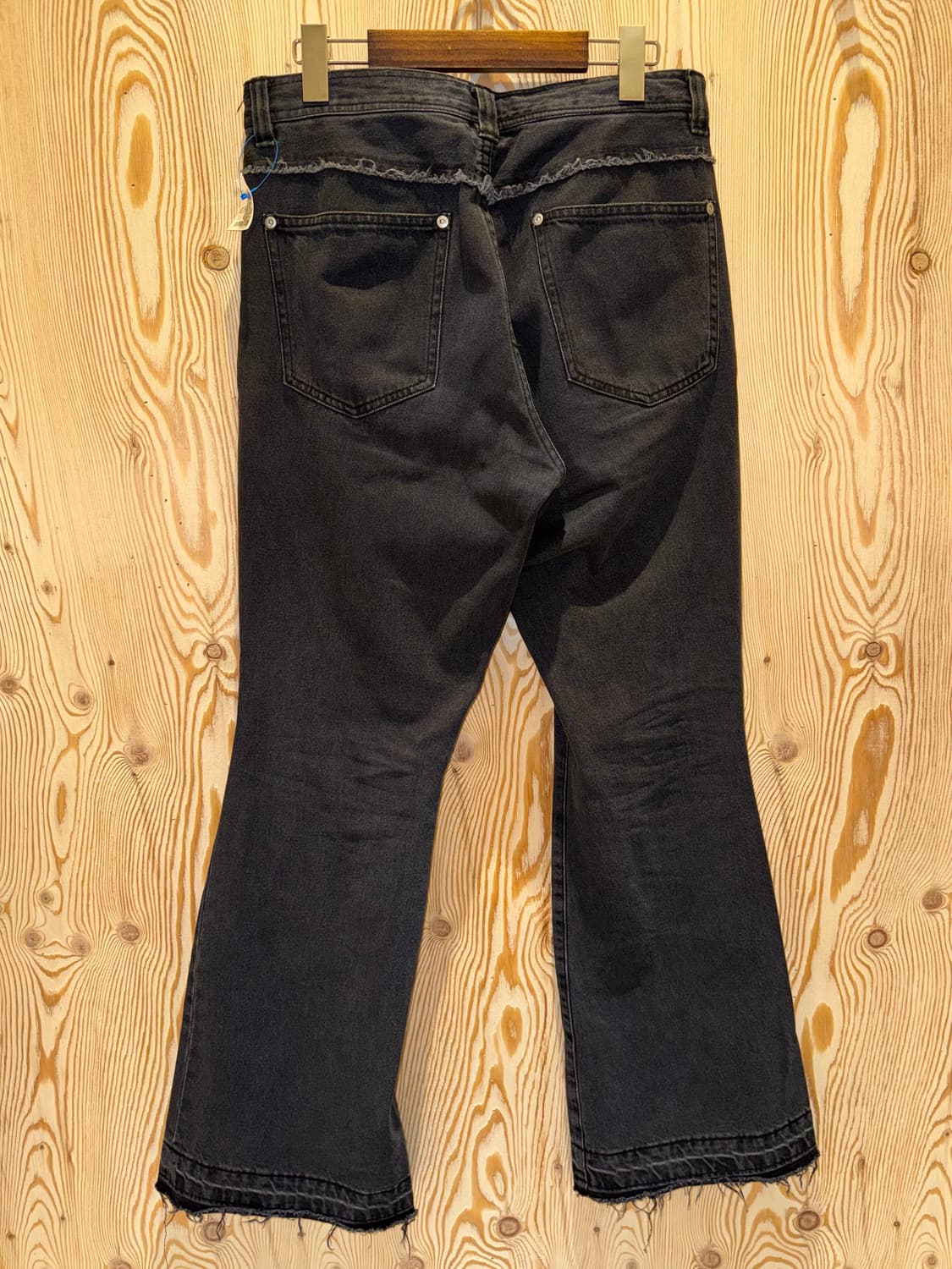 하레 프론트 컷오프 부츠컷 데님 팬츠 상품이미지3