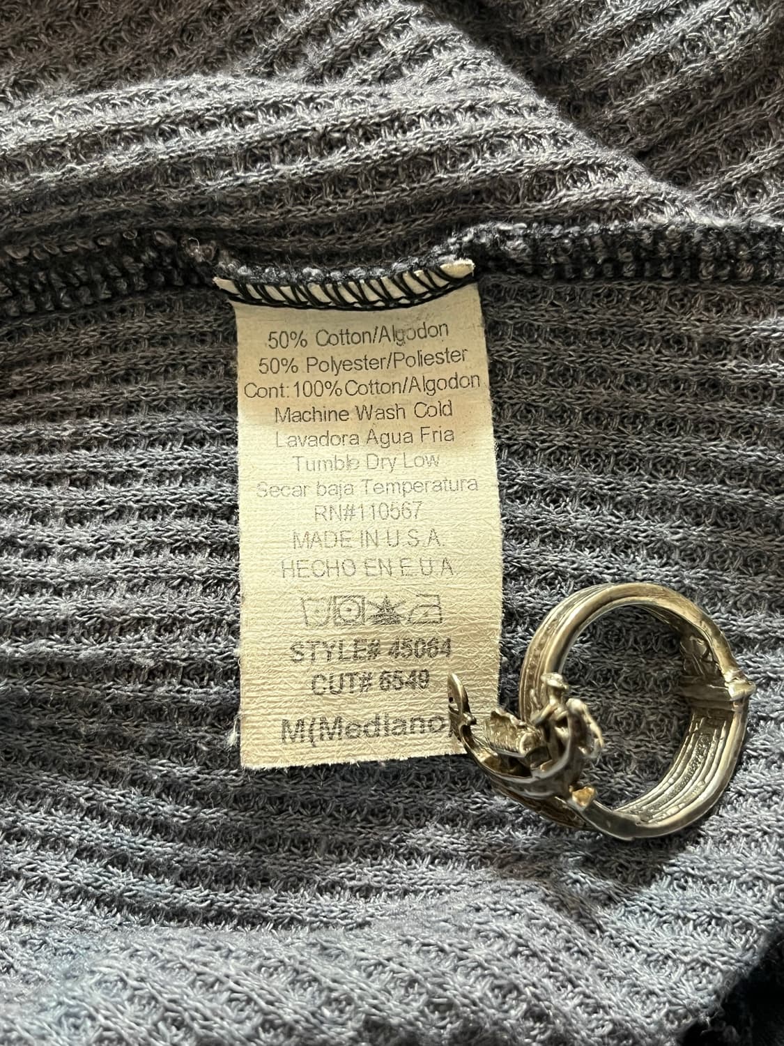 USA 빈티지 타이다이 와플 후드집업 상품이미지7