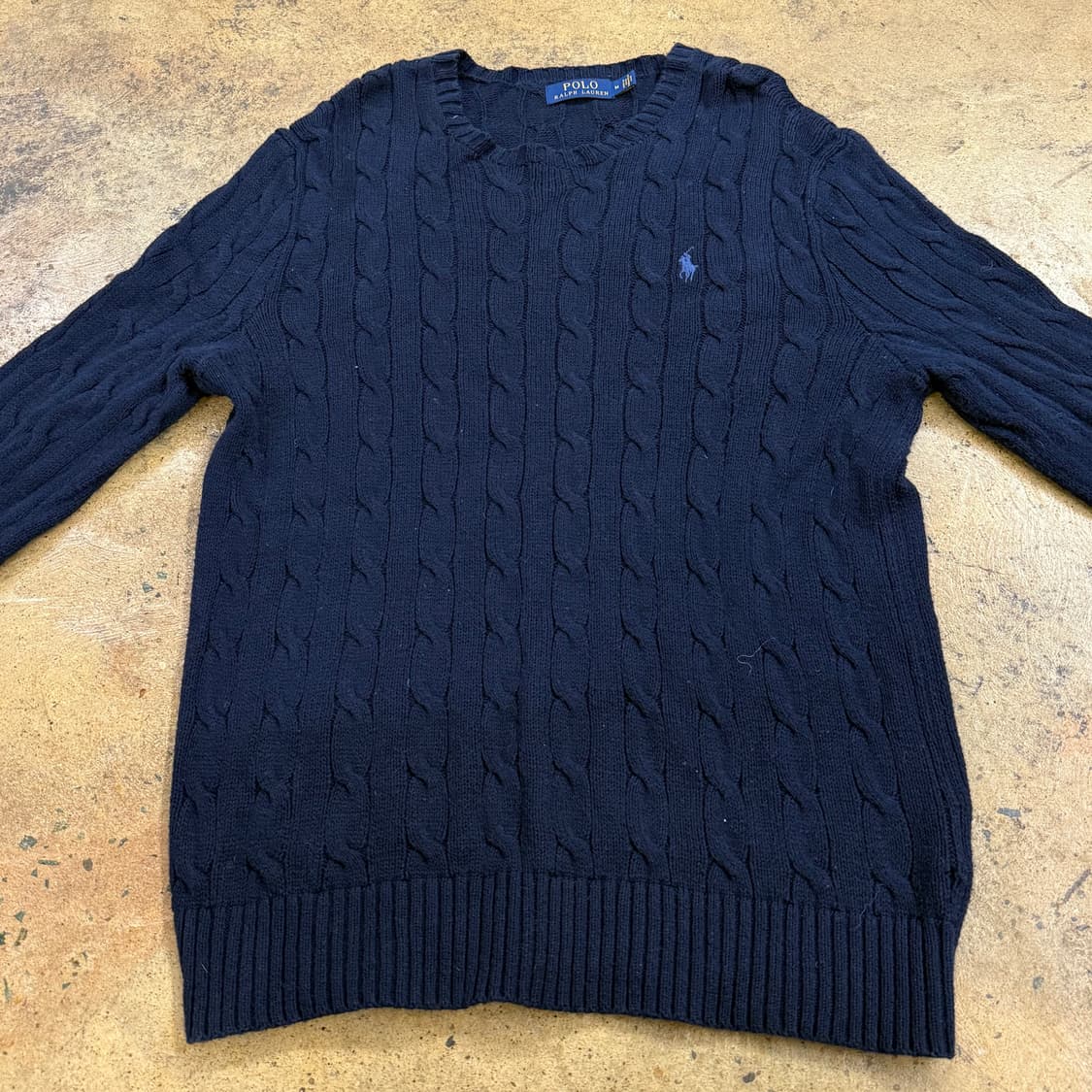 폴로 랄프로렌 네이비 꽈베기 니트  상품이미지3