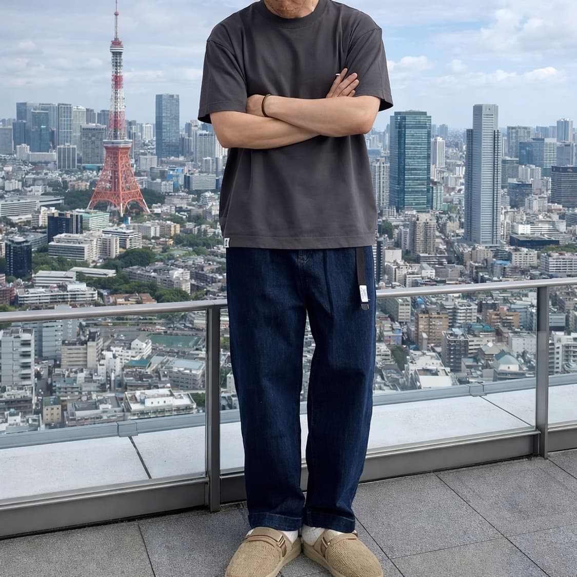 빔즈재팬 생지 데님 배기팬츠 상품이미지3