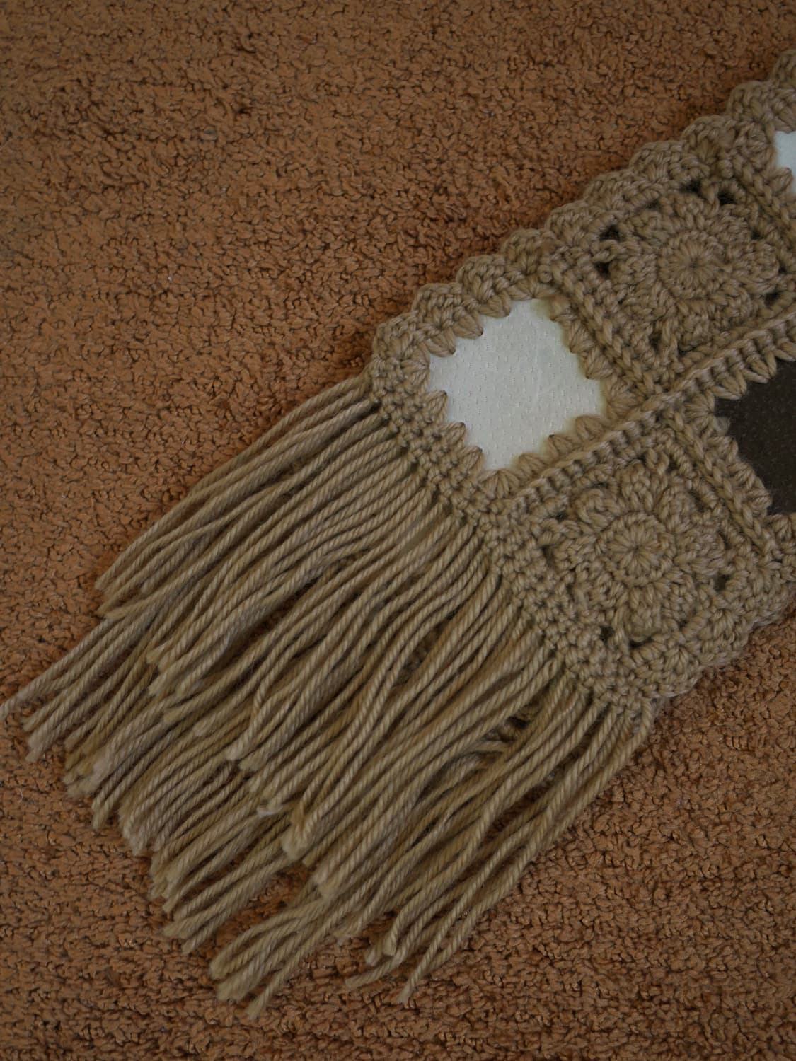 스웨이드 그래니 스퀘어 스카프 상품이미지4