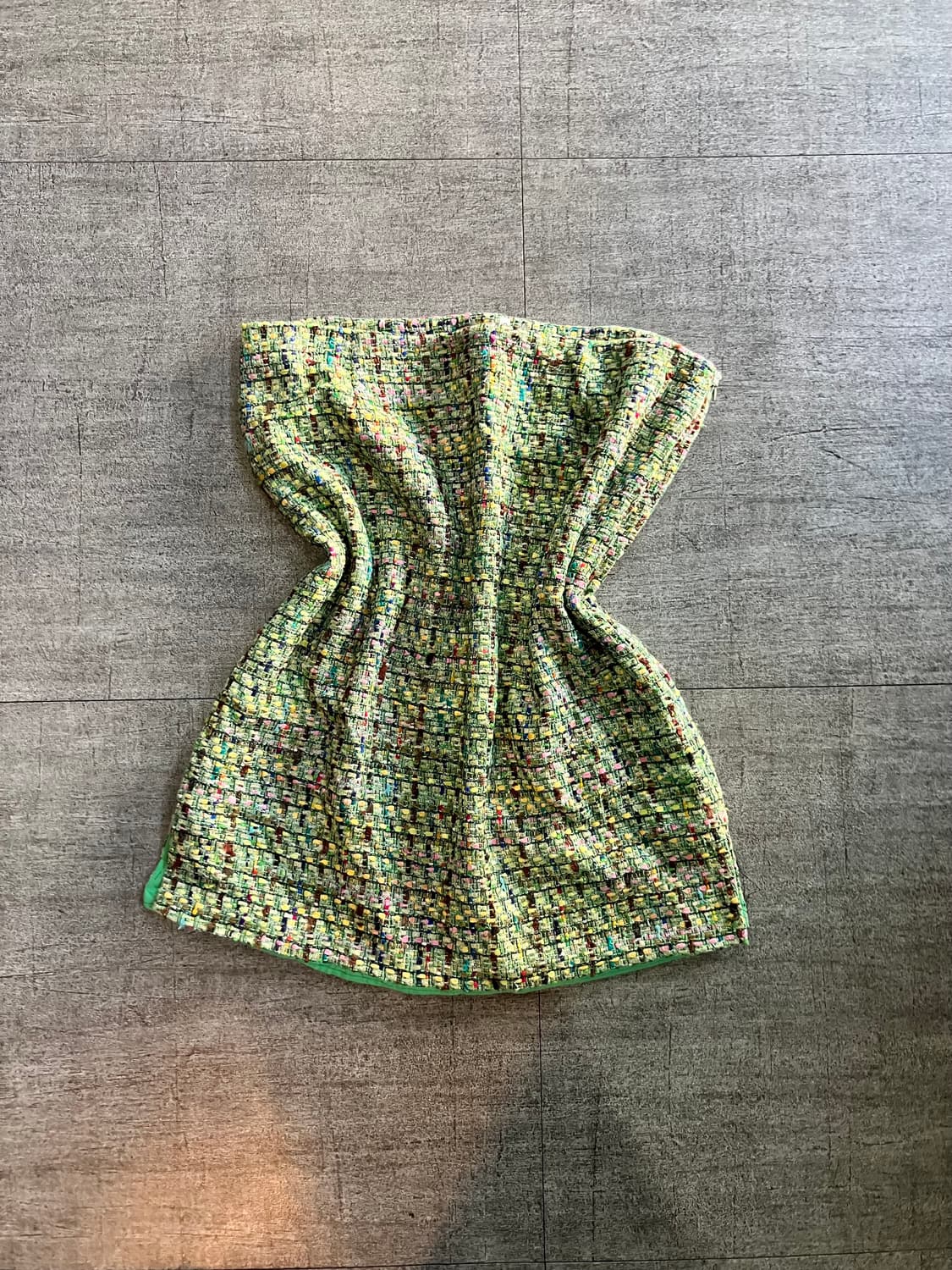 일본빈티지 Etro 오리엔탈보헤미안 트위드 미디스커트 상품이미지1