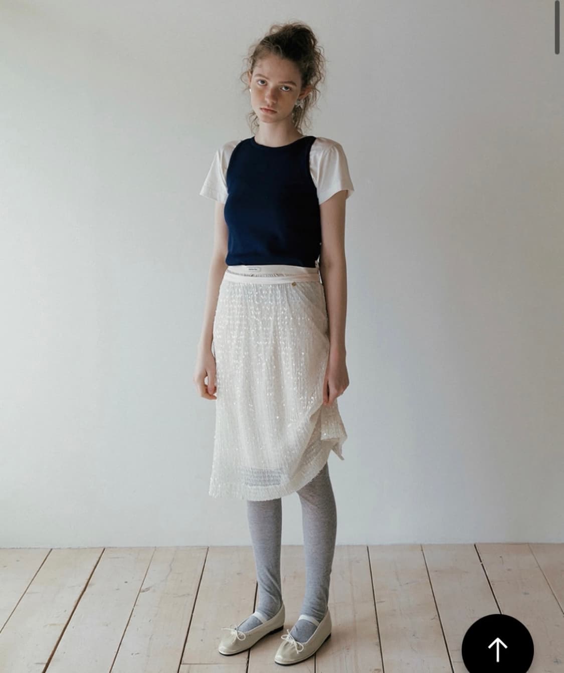 오버듀플레어 spangle layer skirt 상품이미지1