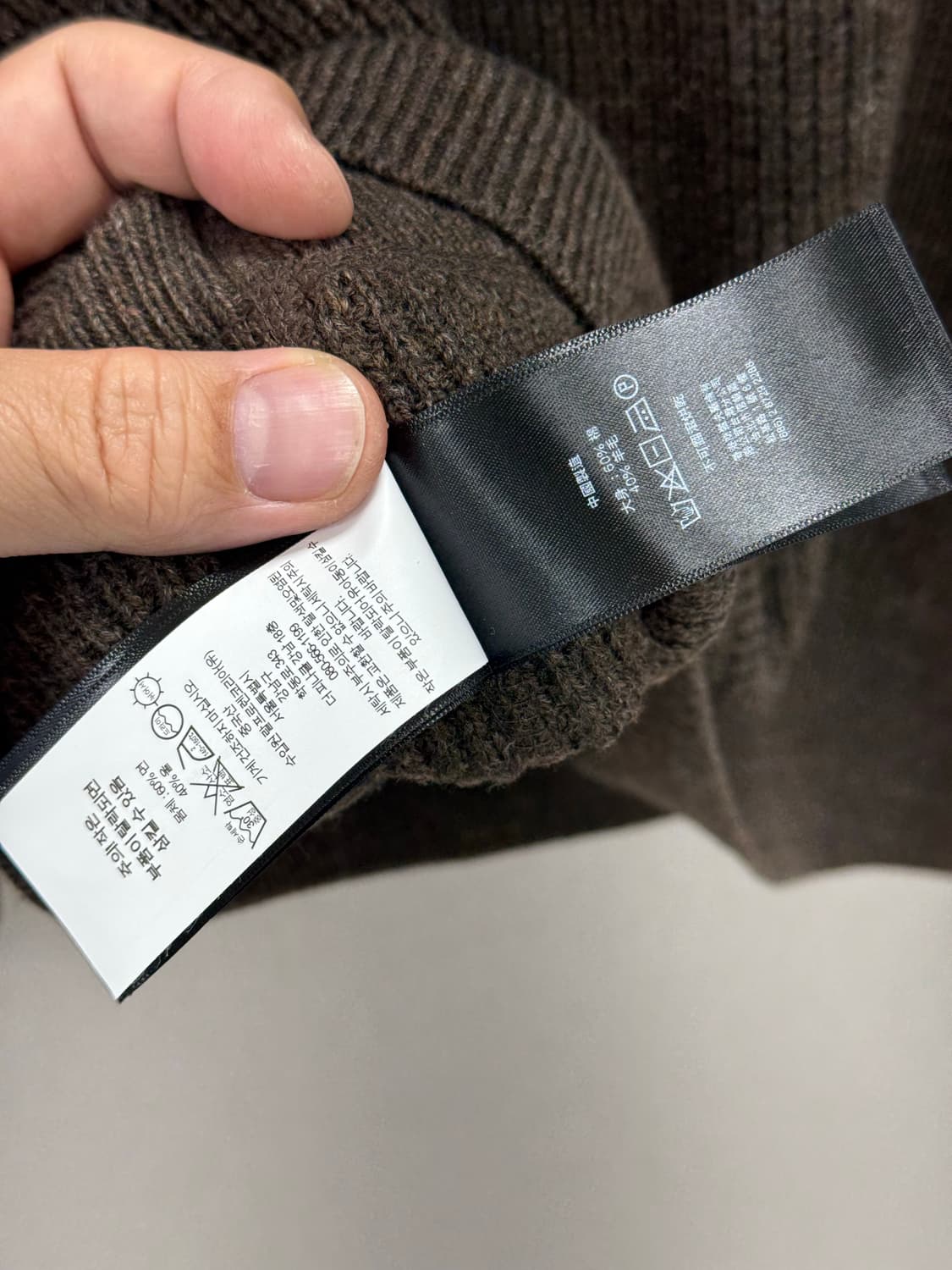 더블알엘 와플 니트 코튼 울 스웨터 / L 상품이미지7