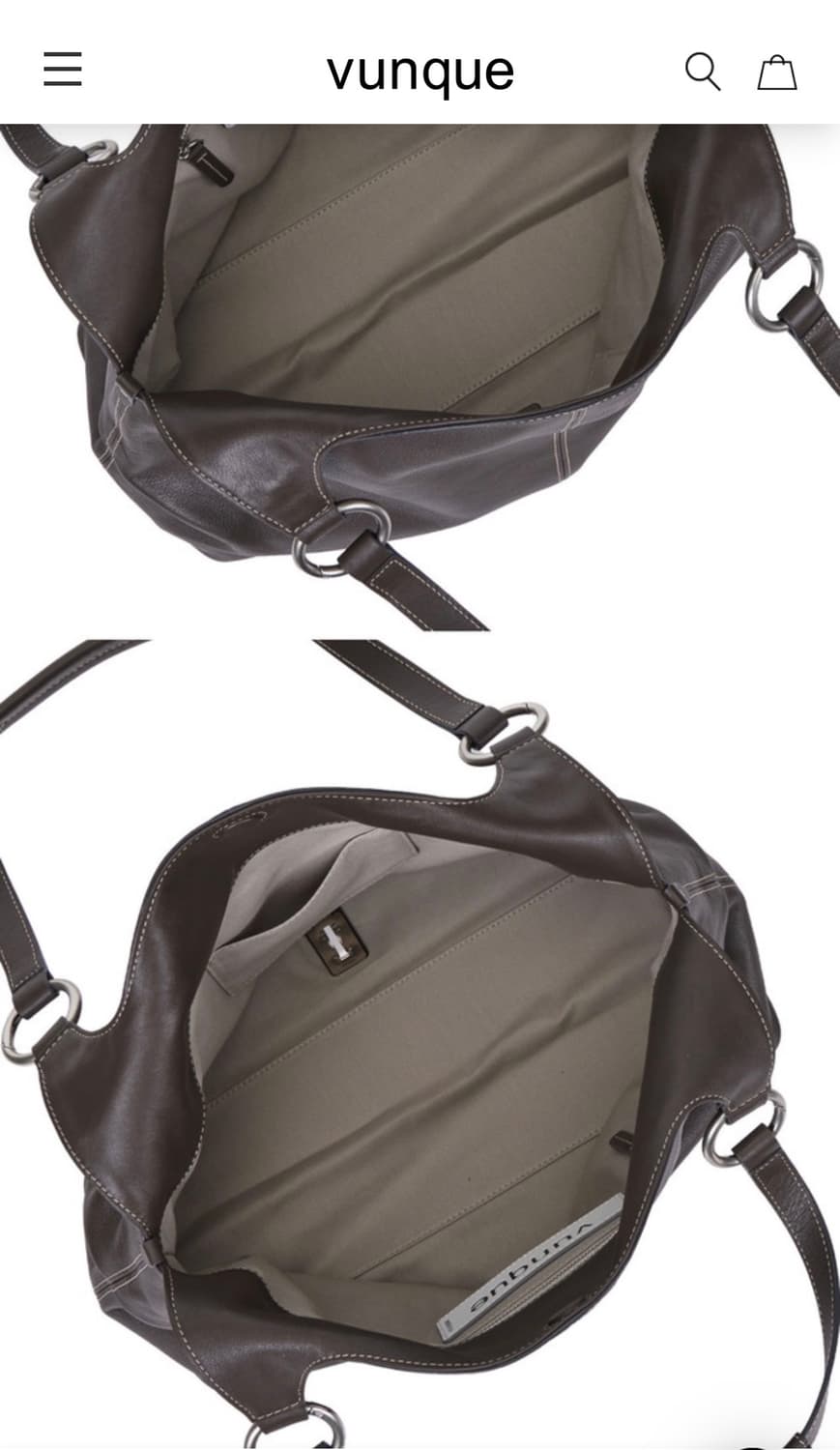 새상품) 분크 하프문 아타쉬 투 핸들 숄더 미듐 / 정가:37.5만 상품이미지4