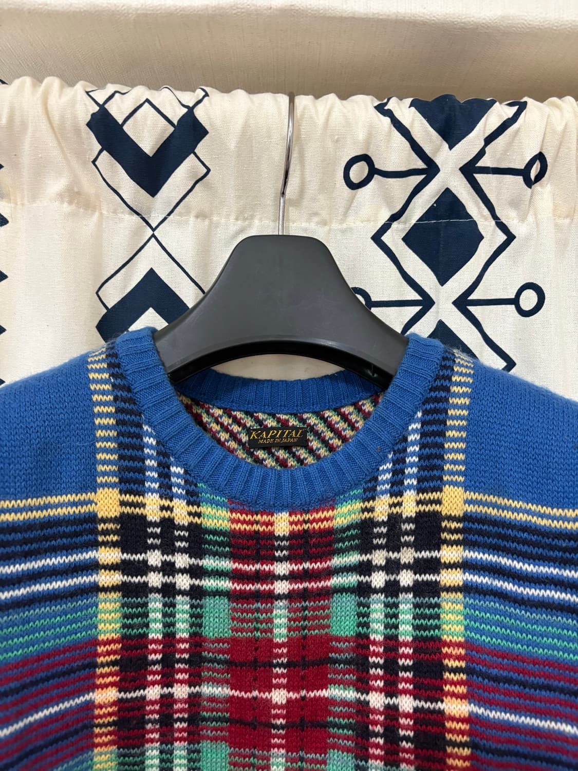 캐피탈 / 타탄체크 니트 베스트 상품이미지6