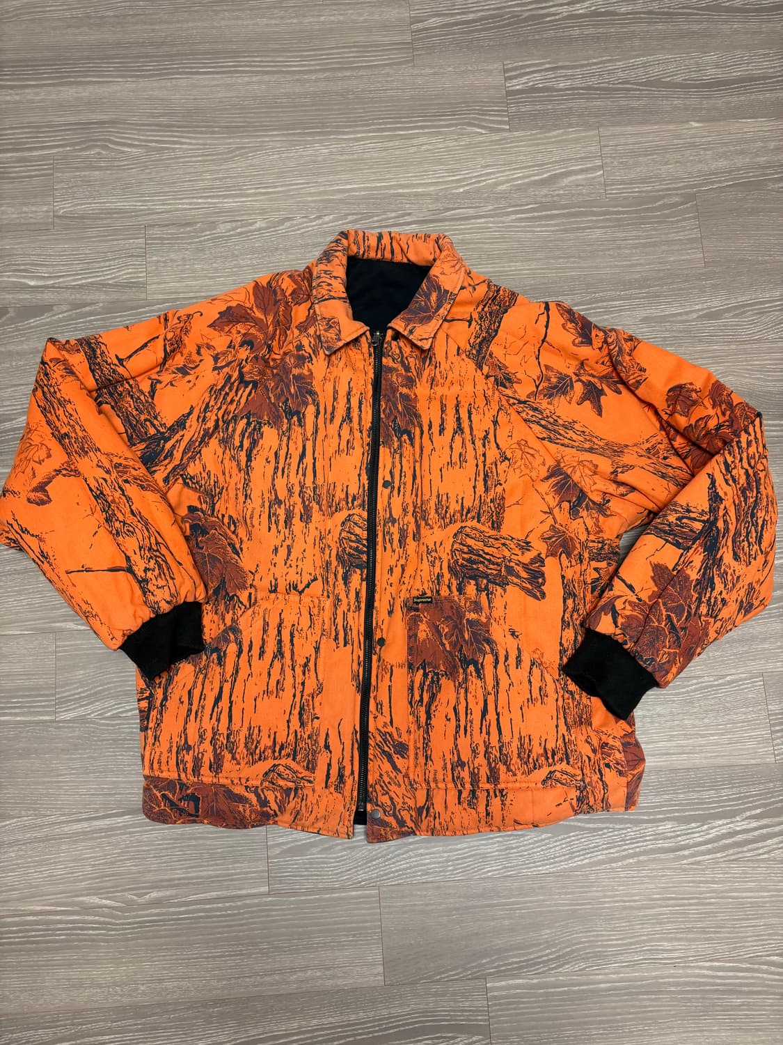 슈프림 리얼트리 리버시블 퀼티드 워크 자켓 블랙 - 24SS 상품이미지3