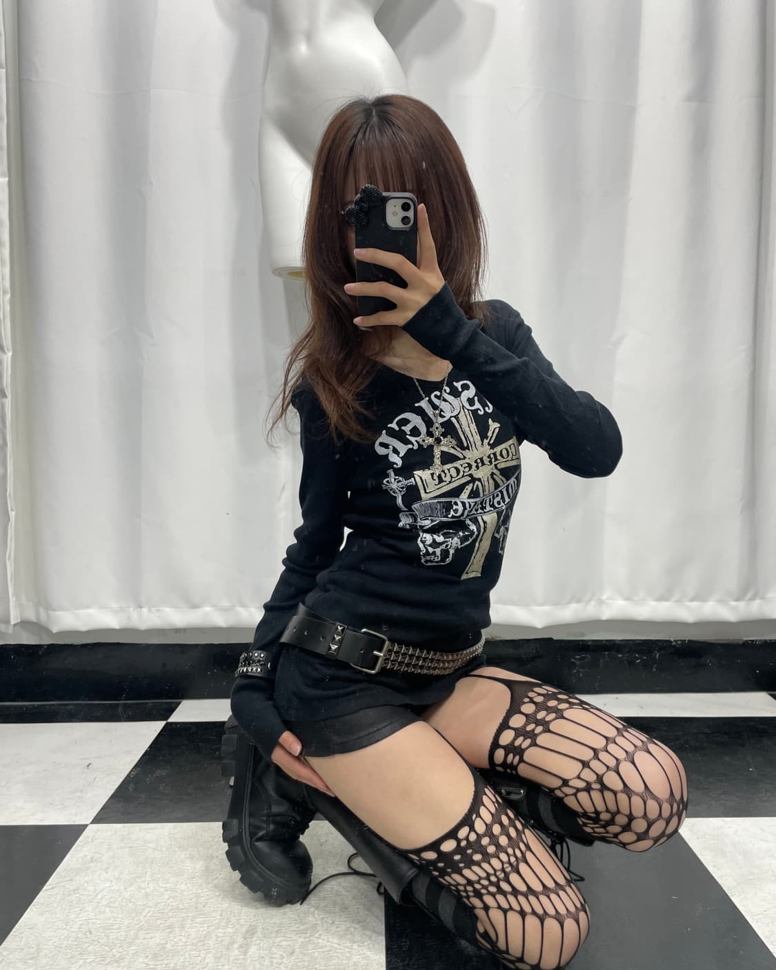 🎸블랙 프린팅 롱슬리브🎸 상품이미지4