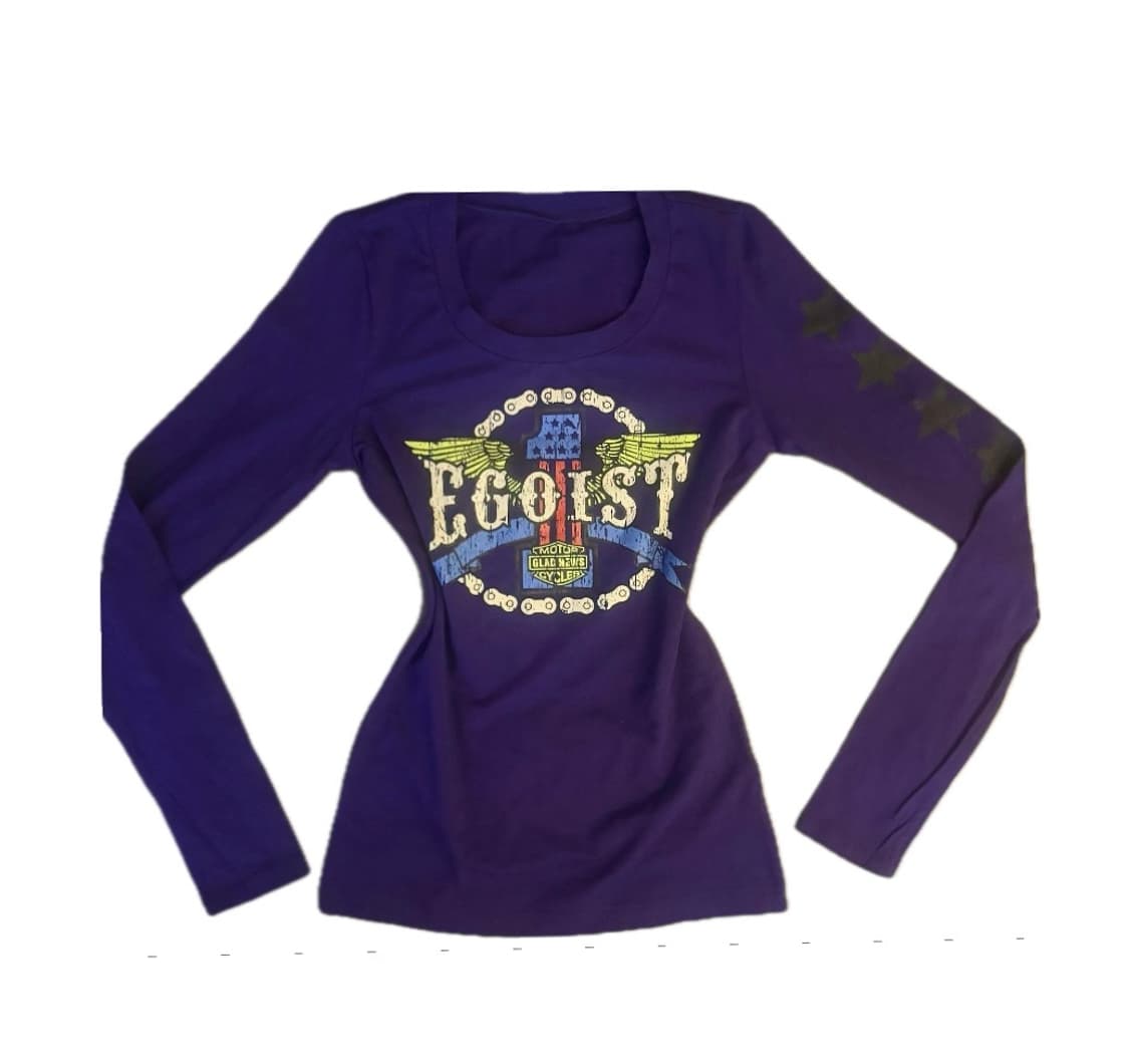 빈티지 에고이스트 스컬 롱슬리브 퍼플 상품이미지1