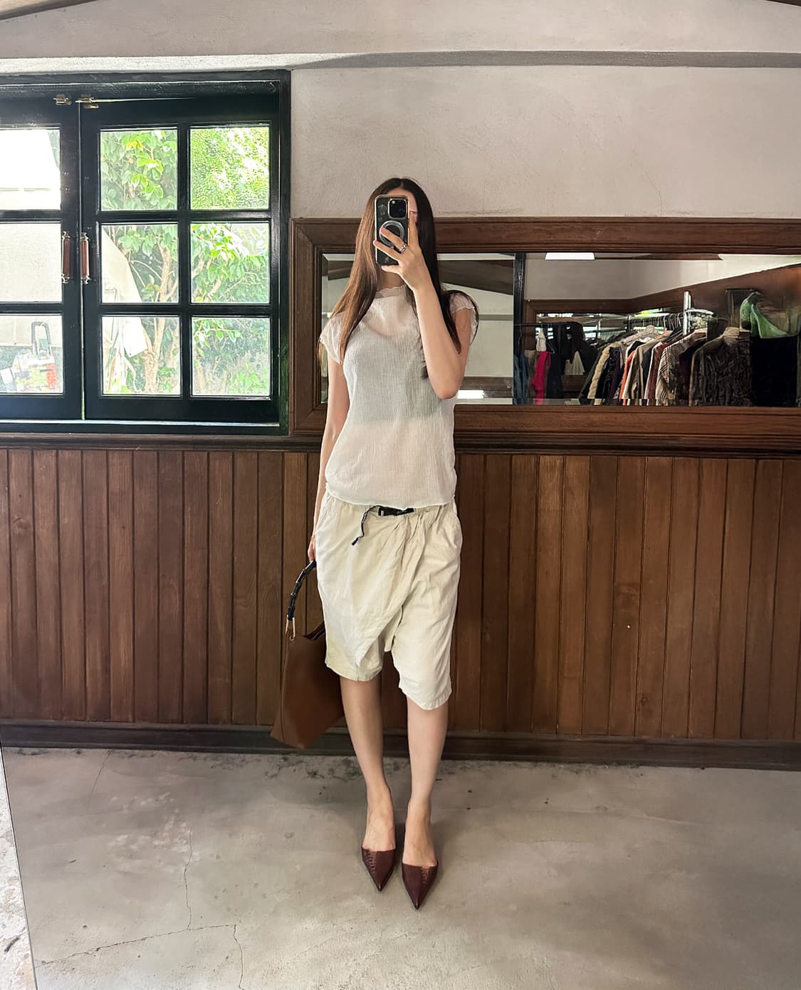 KAPITAL cotton wrap wide shorts 상품이미지3