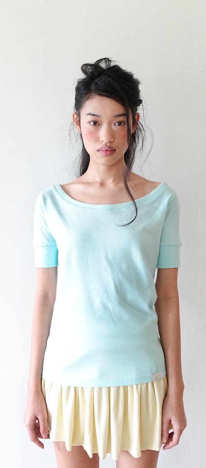 샵페어리 rib half top (mint) 상품이미지1