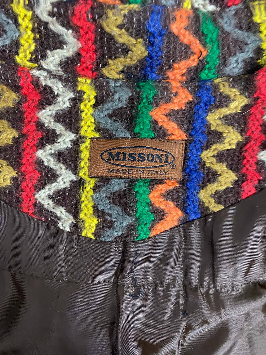 미쏘니 멀티컬러 니트 코트 자켓 상품이미지3