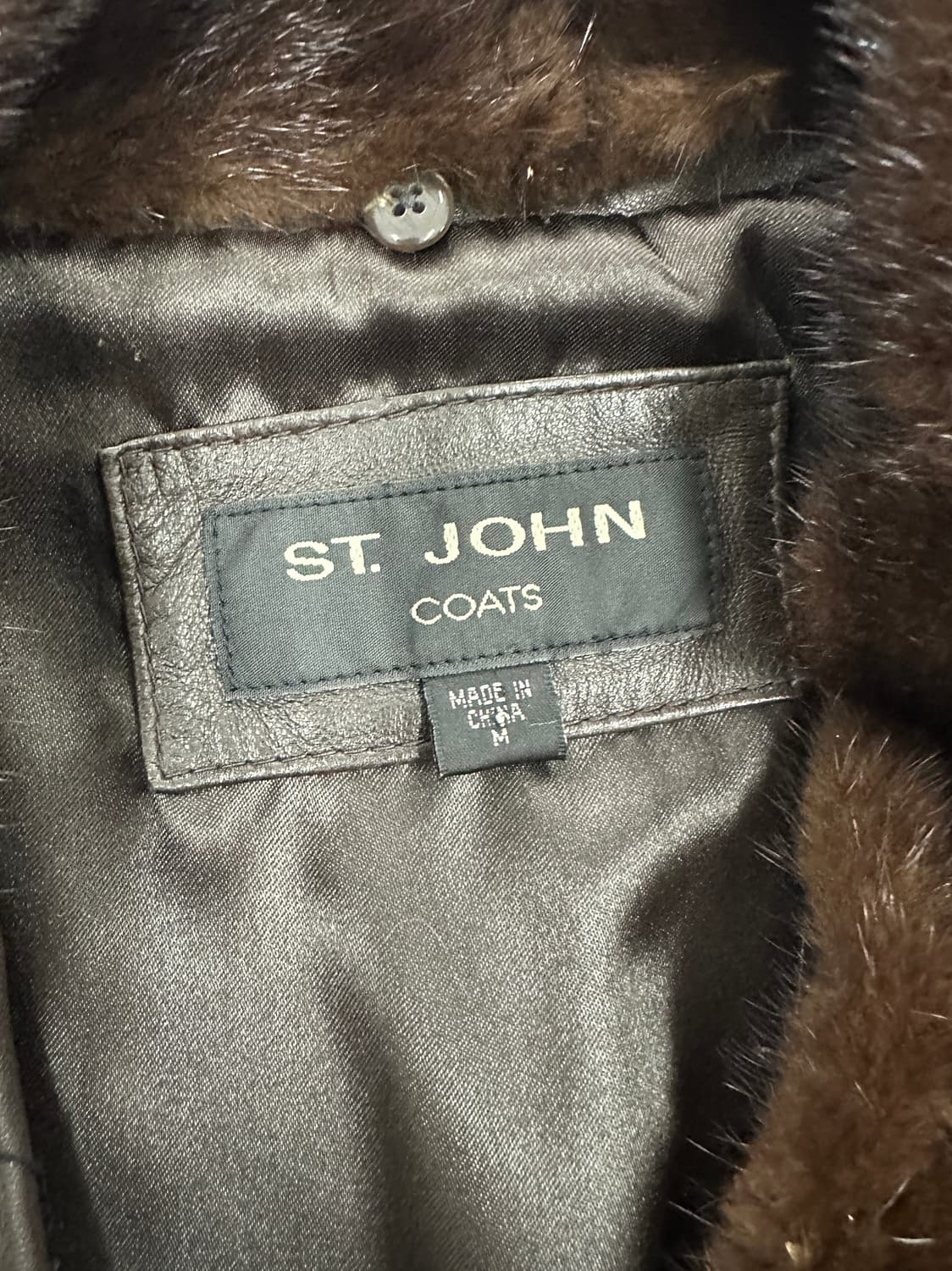 센존 밍크 트리밍 레더 자켓 상품이미지3