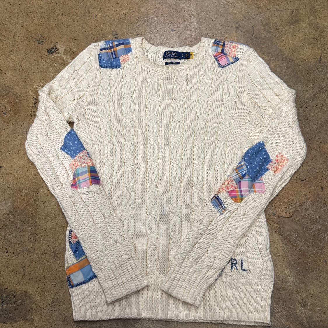 폴로 랄프로렌 모리 화이트 꽈배기 니트  상품이미지2