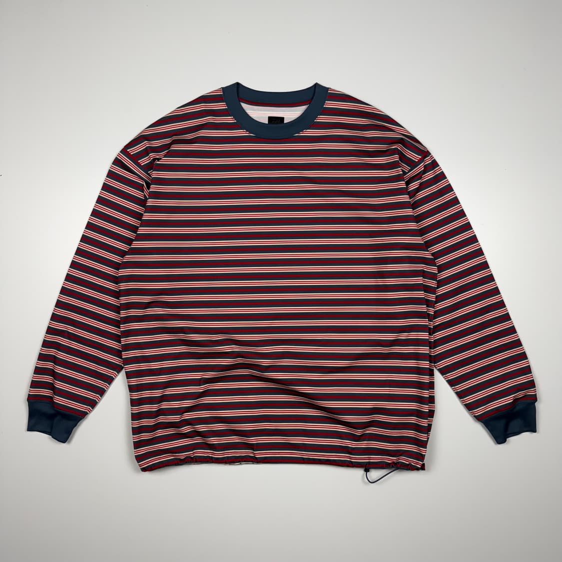 (110) 다이와피어39 테크 드로우스트링 멀티 보더 롱슬리브 상품이미지1