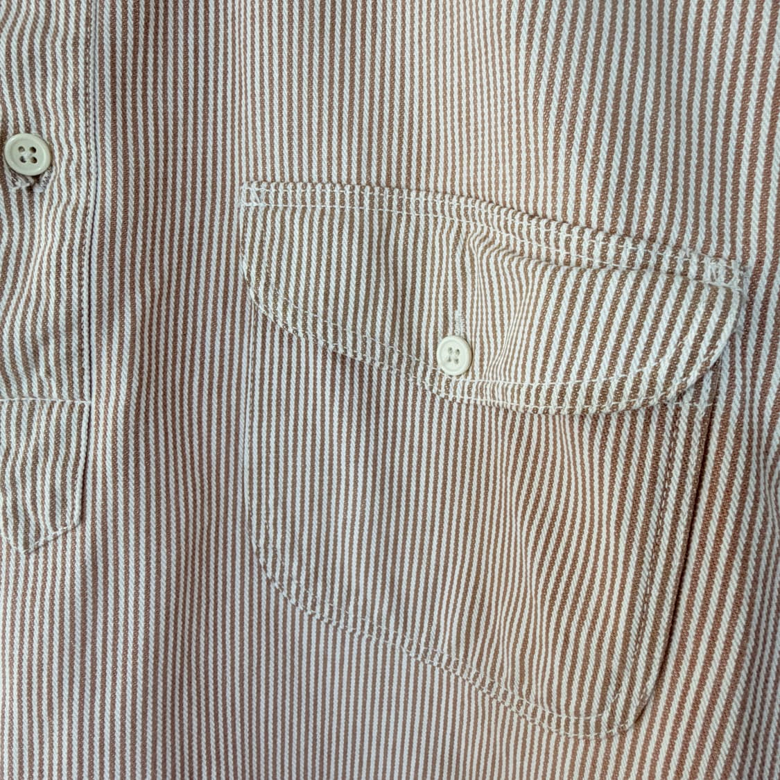 [L] 타미힐피거 하프버튼 스트라이프 셔츠 상품이미지4