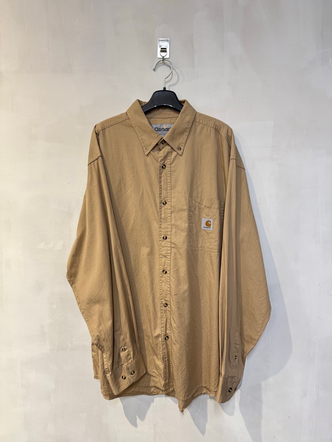 칼하트 베이지 긴팔셔츠 상품이미지1