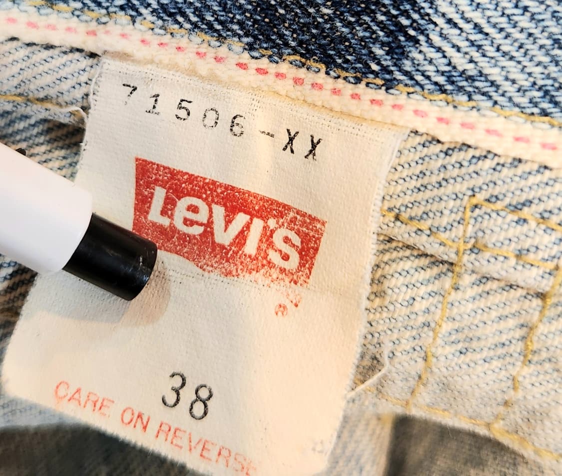 90s 리바이스 LVC 506XX 빅E 1세대 셀비지 데님자켓 상품이미지8