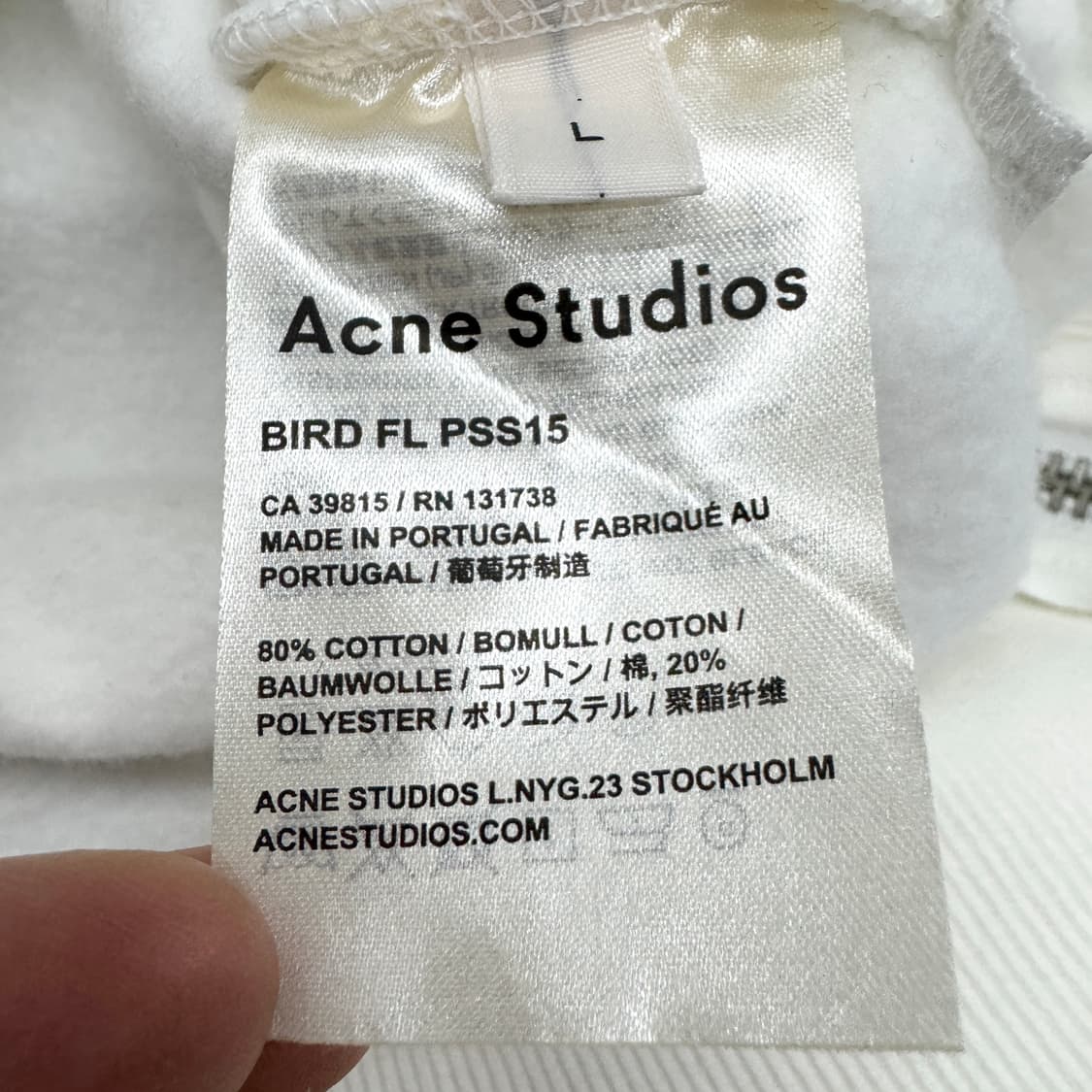 아크네스튜디오 크롭 사이드지퍼 맨투맨 상품이미지6