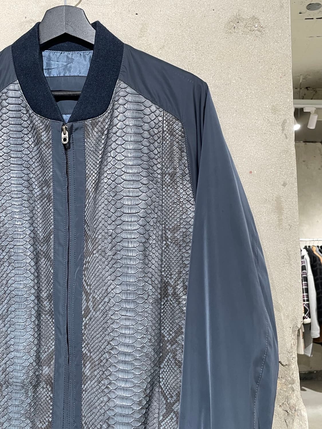 빨질레리 네이비 쉽 레더 에피더미스 블루종 자켓 상품이미지3