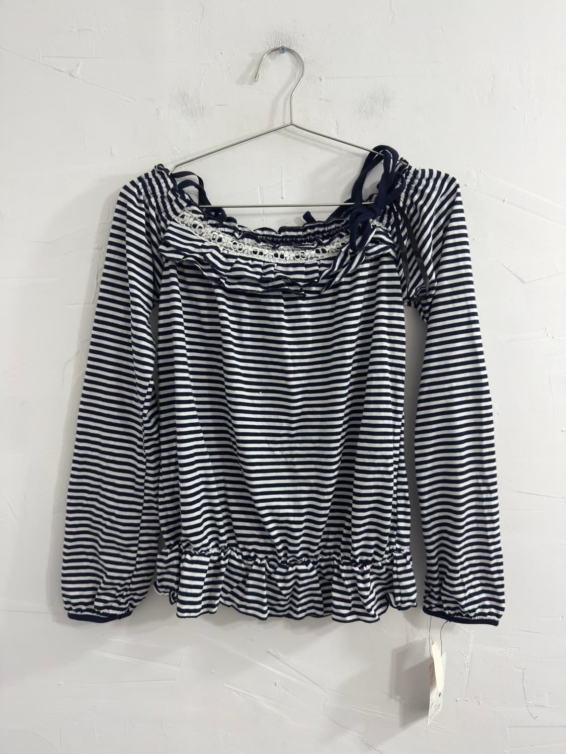stripe frill top 상품이미지1