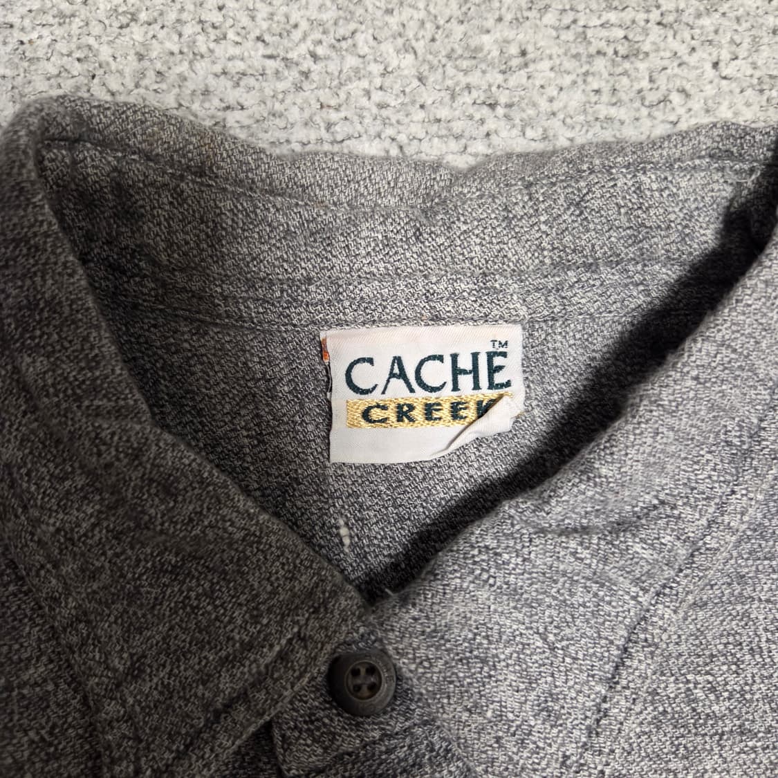 Cache Creek 그레이 플란넬 셔츠 L(100-105) 상품이미지3