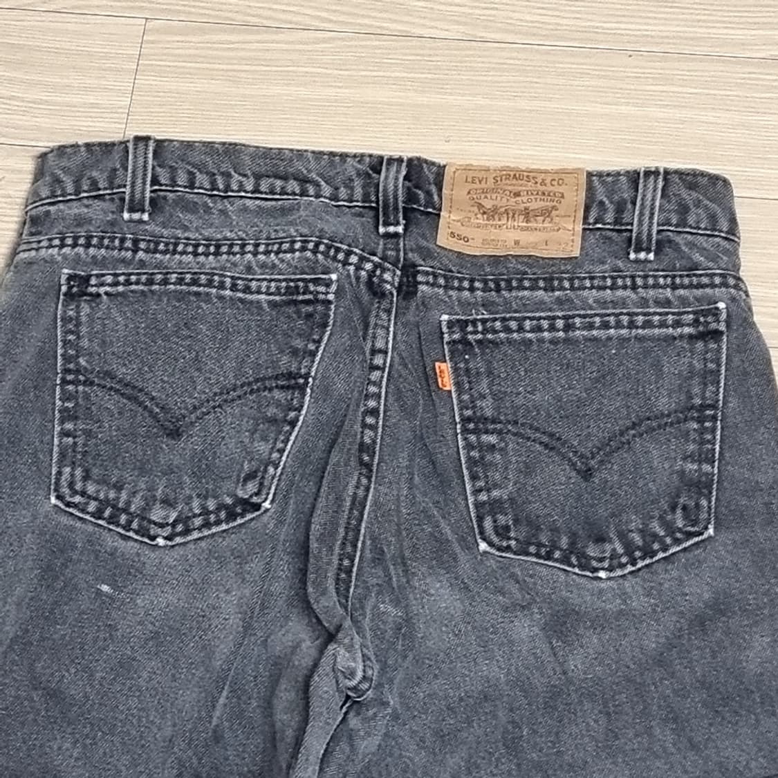 80-90년대 리바이스usa 미제 550 블랙진(32*32)$ 상품이미지4