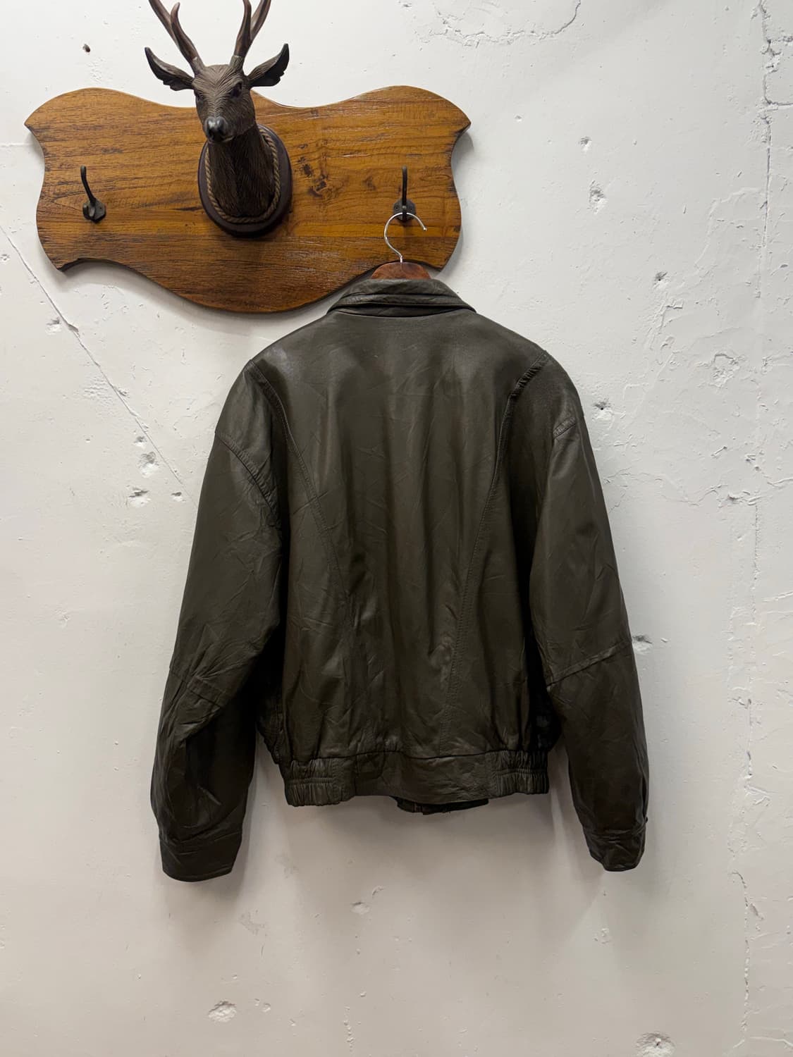 Italy BALLY Leather Bomber Jacket 상품이미지6