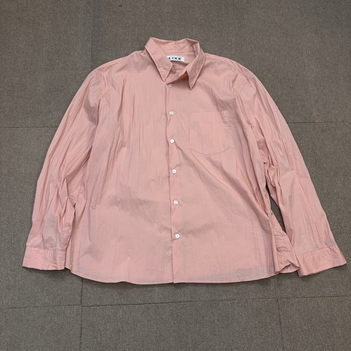 coor 쿠어 세미오버사이즈 플리츠 셔츠  상품이미지1