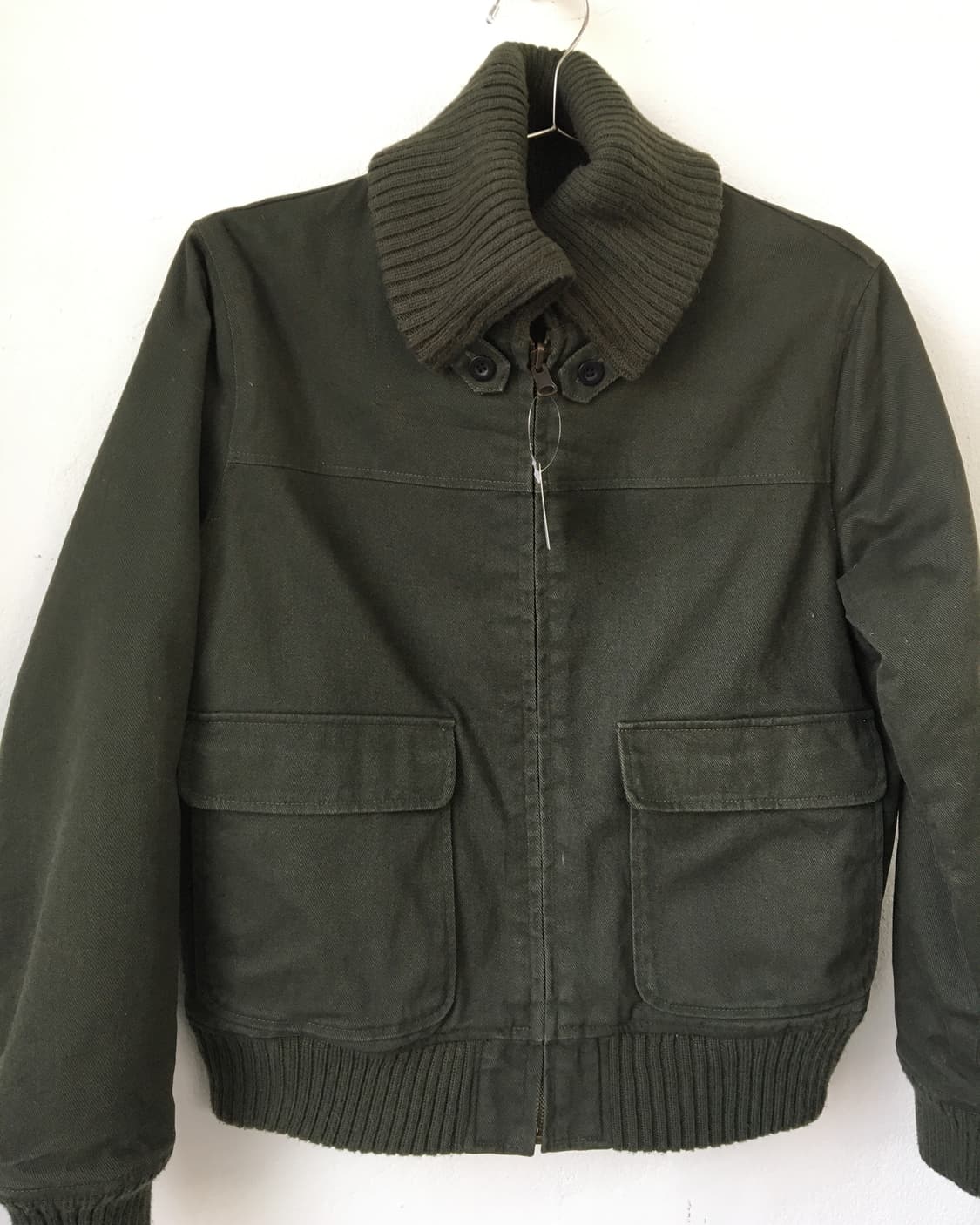 Ribbed layered high neck jacket 상품이미지4