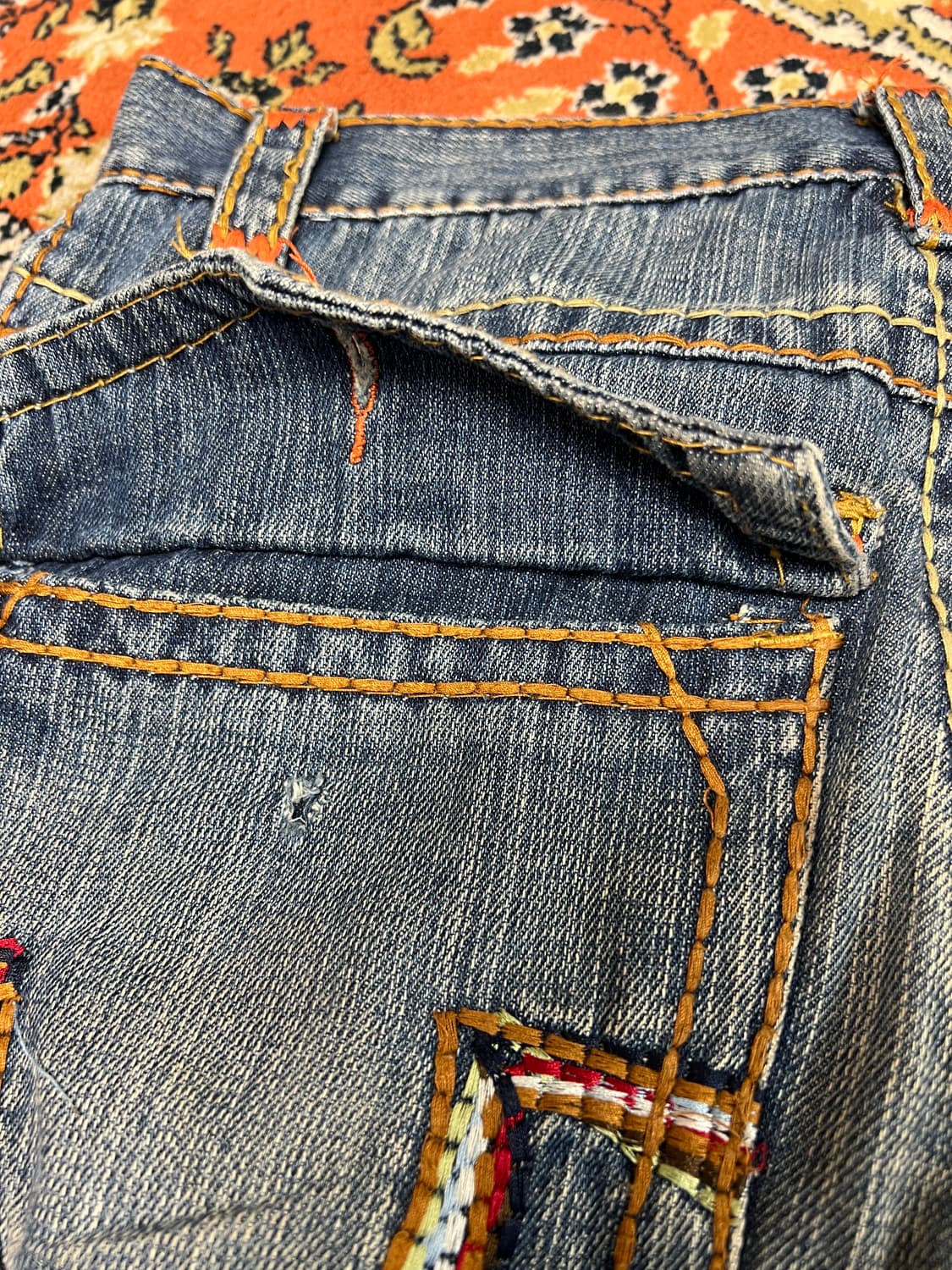 [31-32] 트루릴리전 레인보우 바비 빈티지 데님 팬츠 상품이미지7