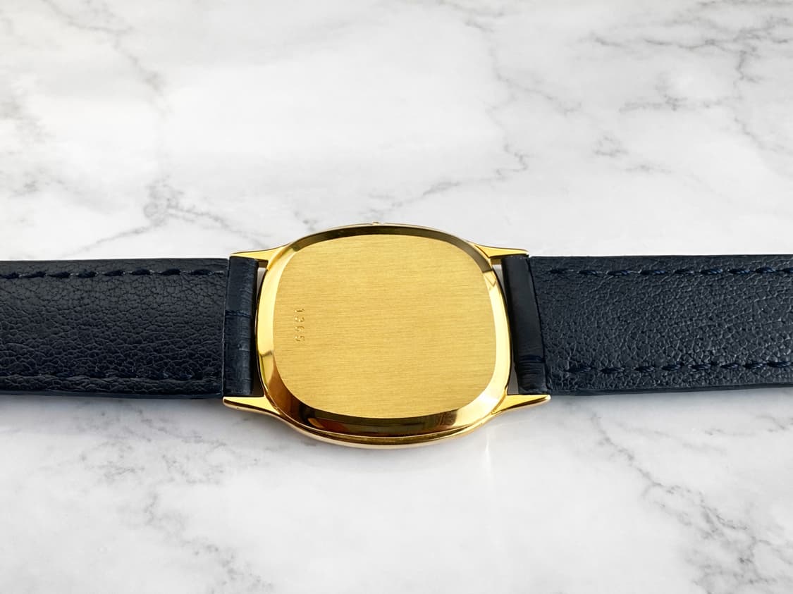 정품 오메가 엘립스 드빌 쿼츠 청판 금장 빈티지 시계 상품이미지7