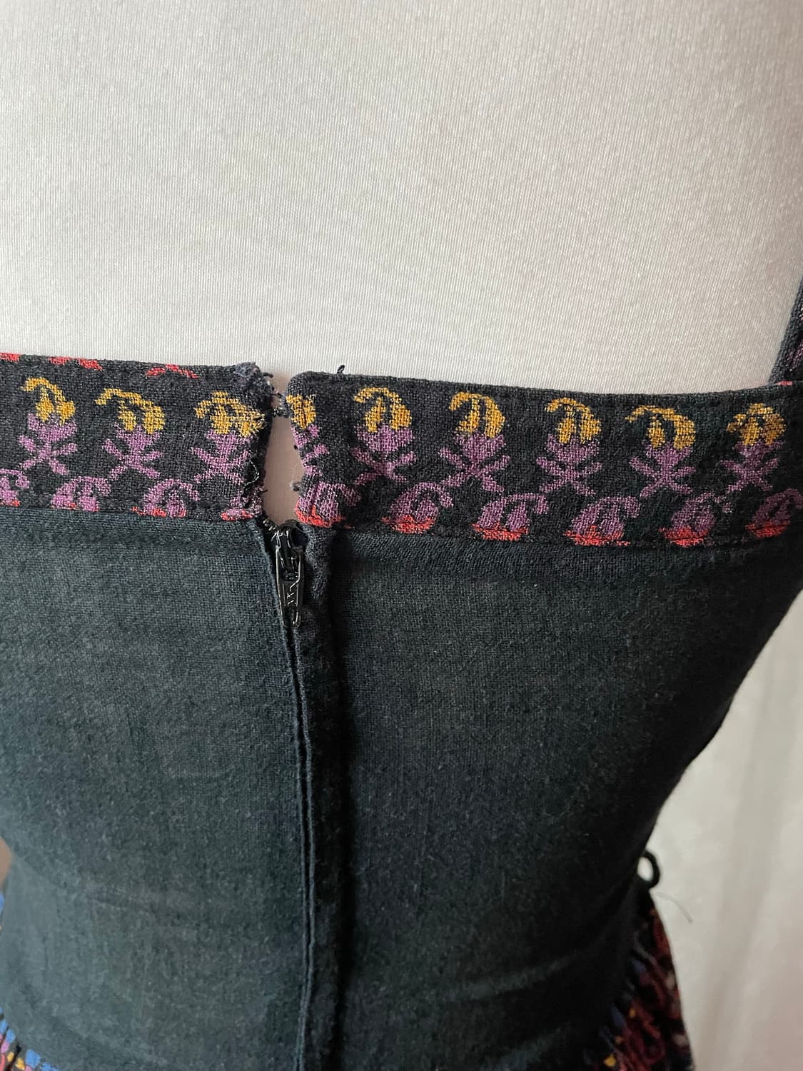 빈티지 플로럴 에스닉 슬리브리스 원피스  상품이미지5