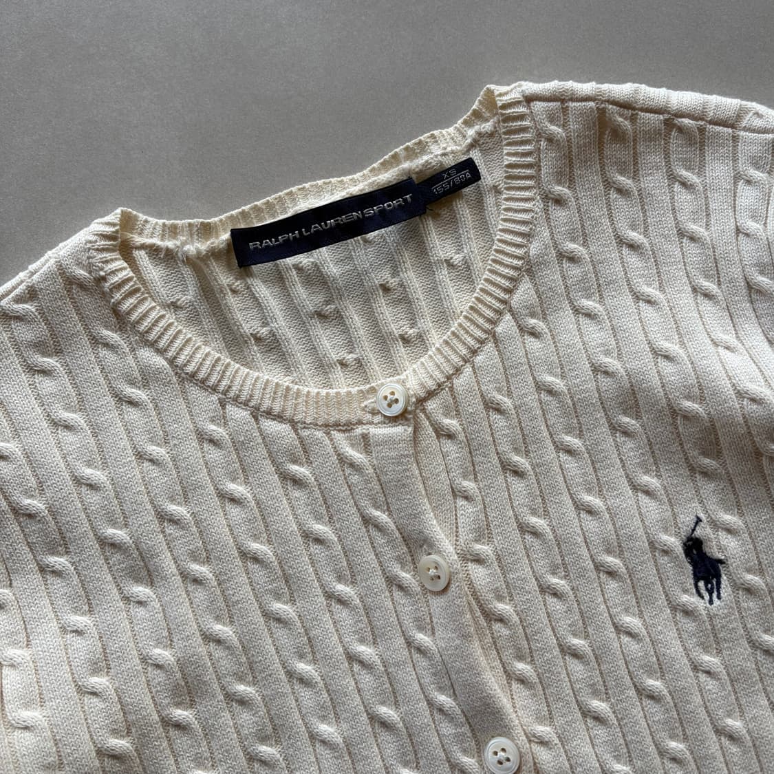 [XS-S]폴로 랄프로렌 걸즈 꽈배기 케이블 니트 가디건 상품이미지8