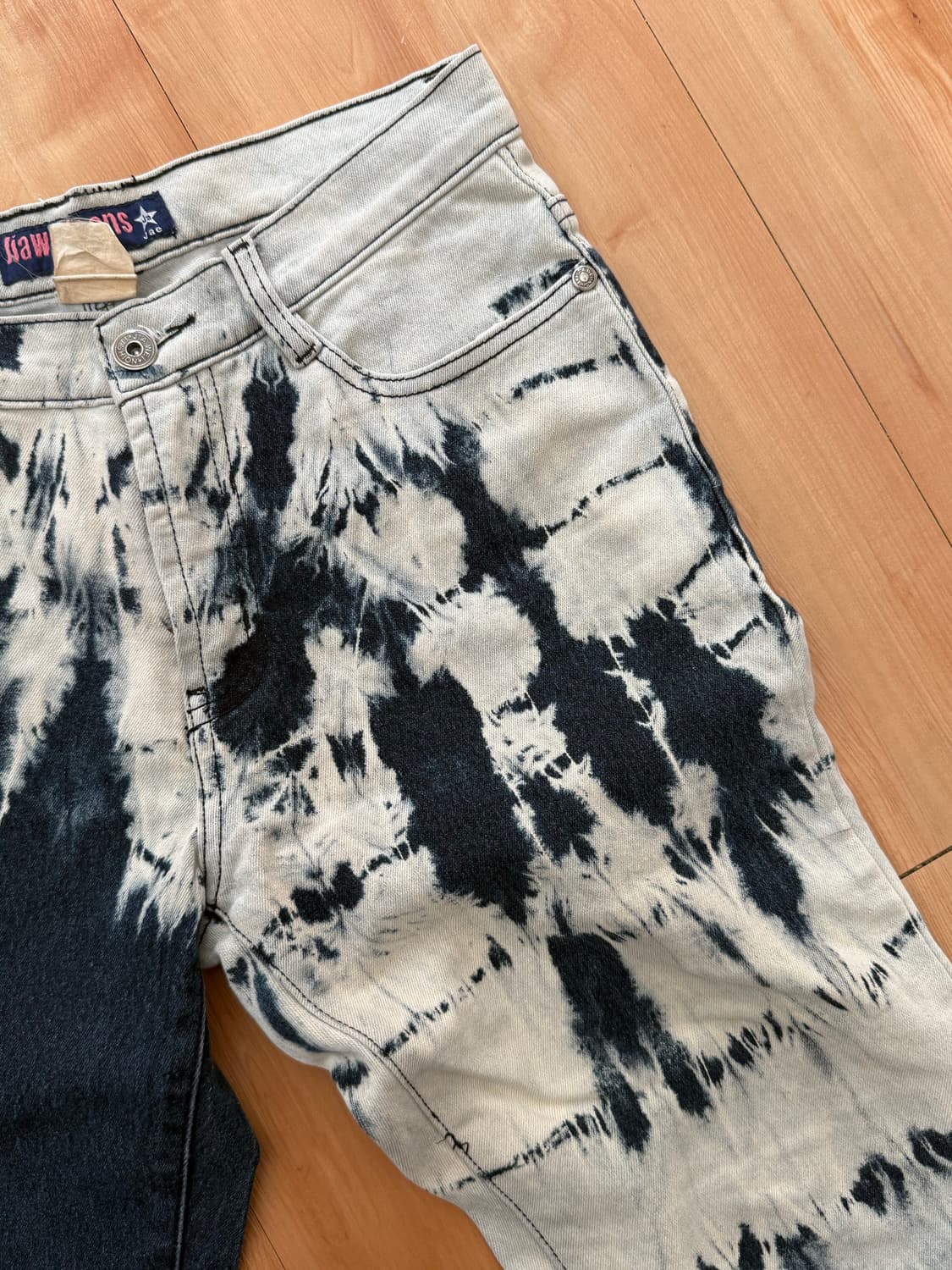 일본 빈티지 부츠컷 나염 팬츠 상품이미지3