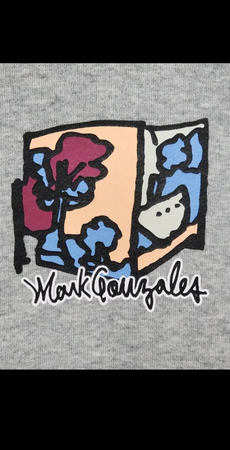 (XL) 마크곤잘레스 맨투맨 그레이 기모 스웨트 티셔츠 빅로고  상품이미지4