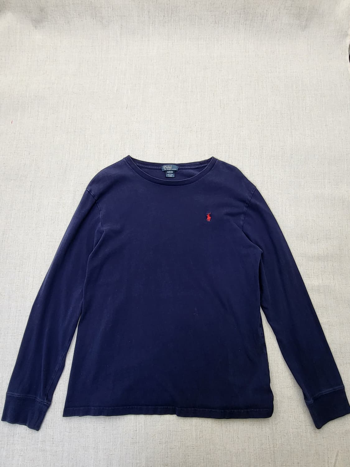 폴로 랄프로렌 네이비 긴팔 티셔츠 XL 상품이미지1