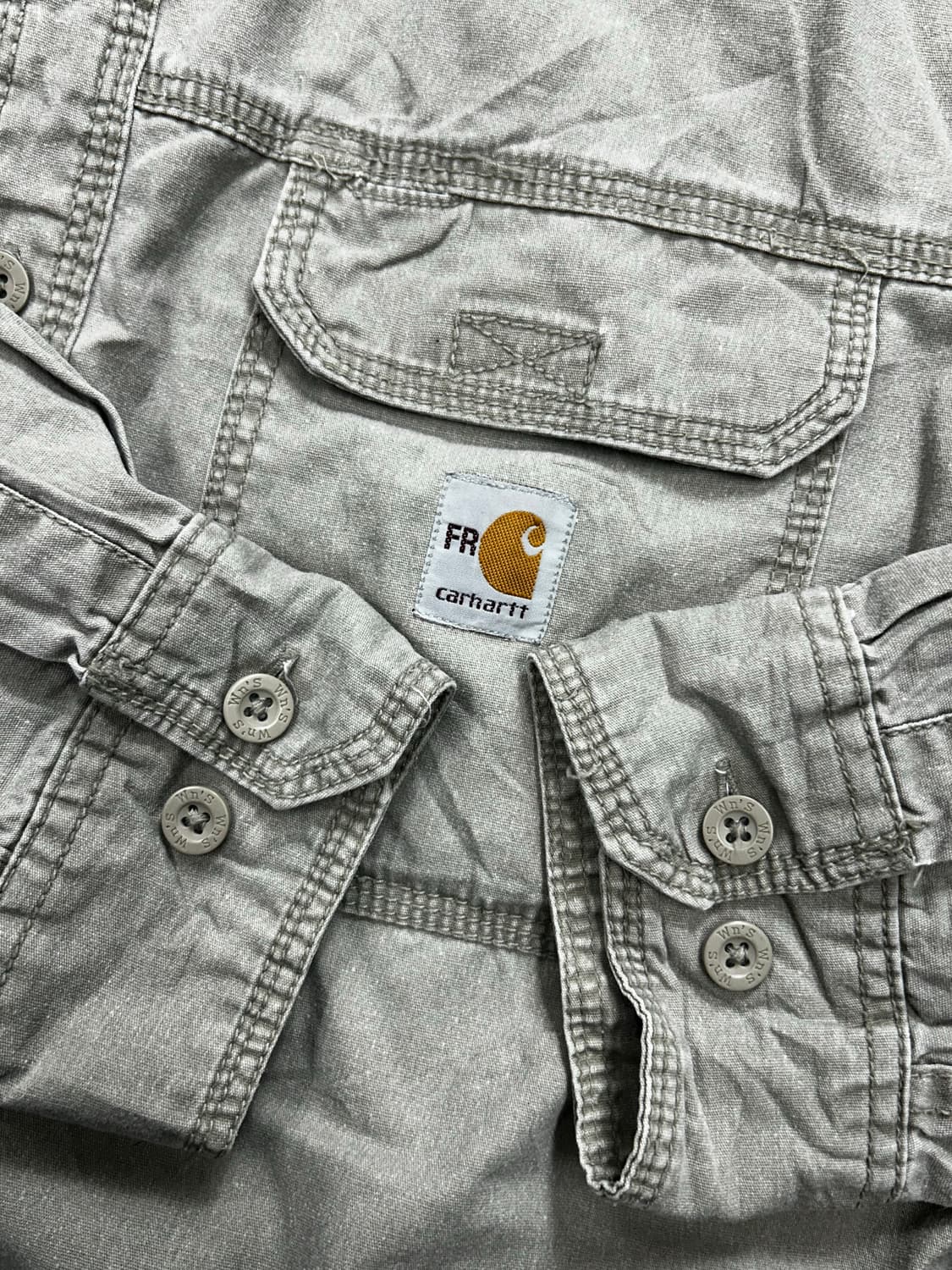 칼하트 FR 베이지 워크 셔츠 L 상품이미지7