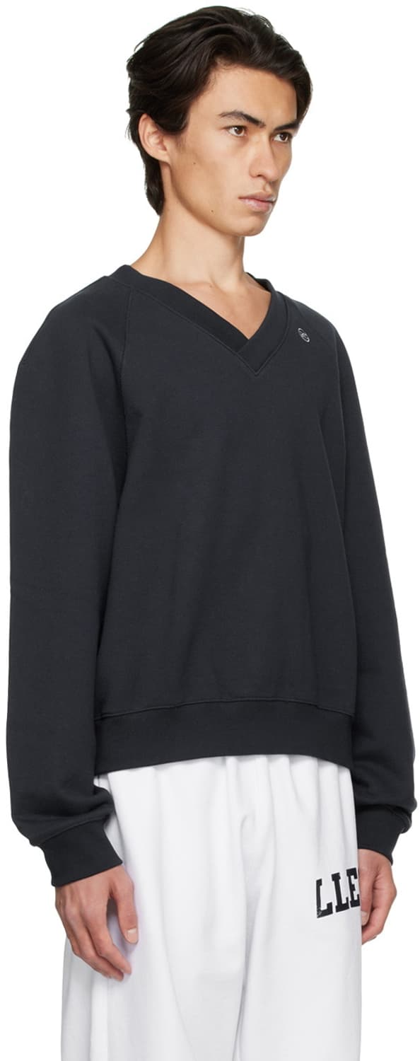 렉토 시그니처 로고 브이넥 맨투맨 스웻셔츠 후드티 상품이미지5