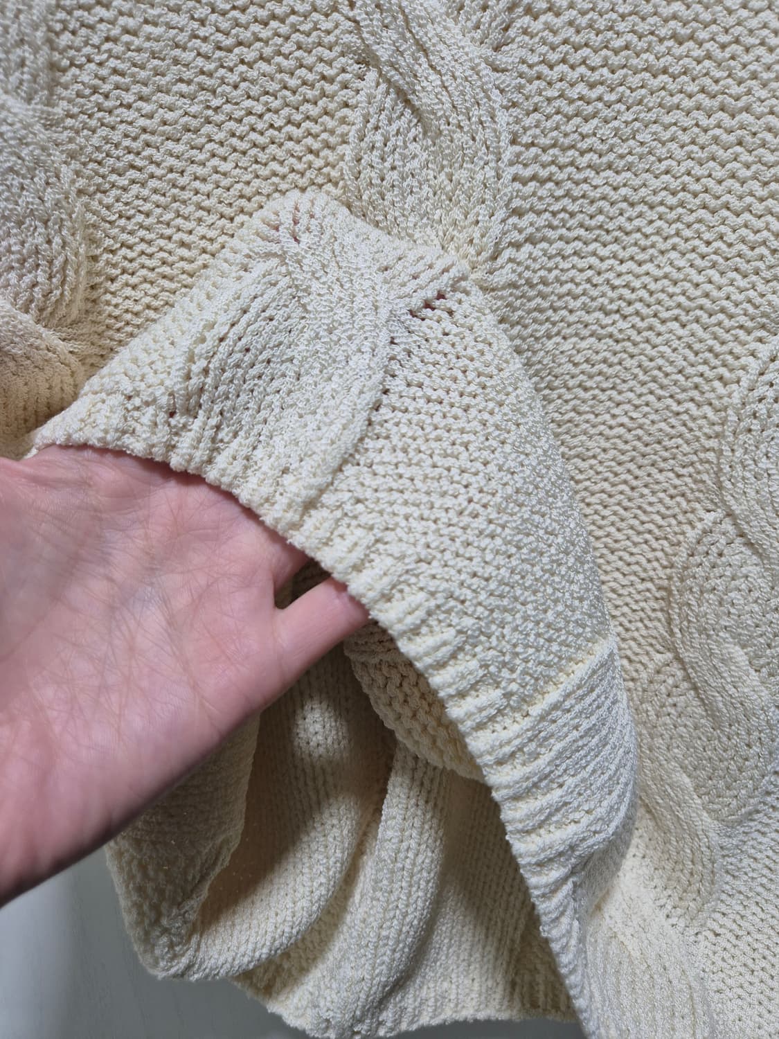 빈티지 케이블 니트 민소매 탑 상품이미지5