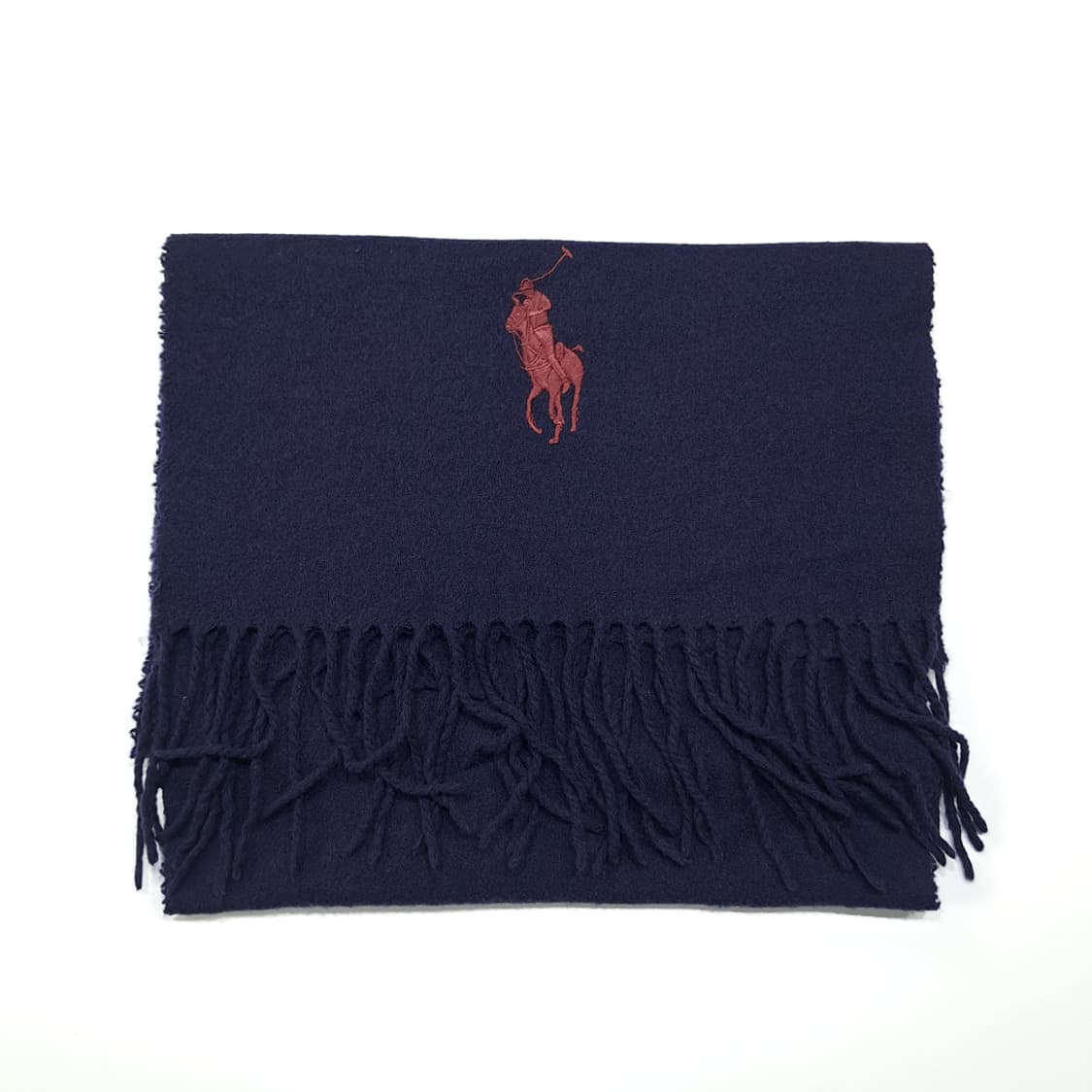 MX624 폴로 00s 이태리판 울 빅포니 네이비 머플러 목도리 상품이미지7