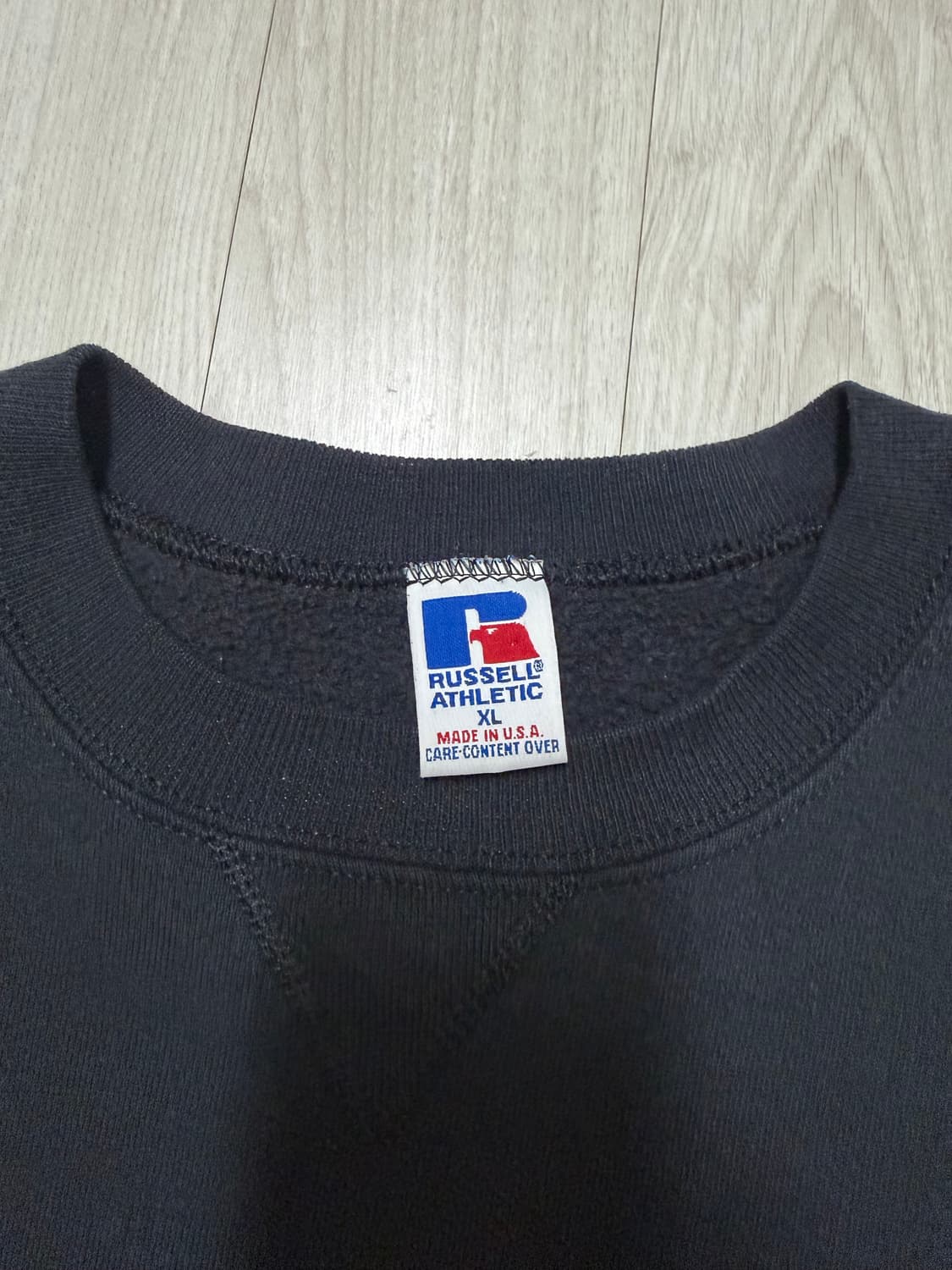 러셀 90s 스웻셔츠 블랙 made in usa 상품이미지2