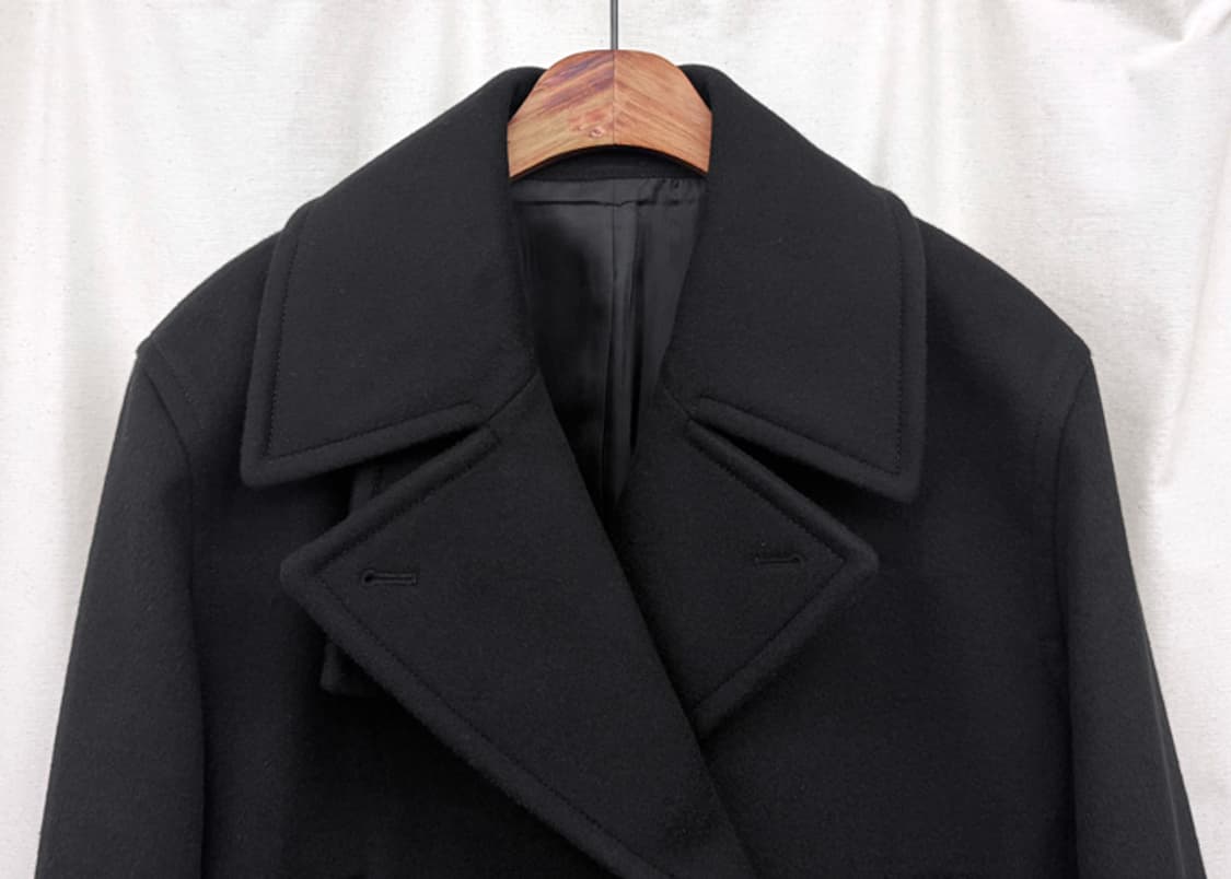 준지 24FW 더블 브레스티드 캐시미어 크롭 자켓 상품이미지2